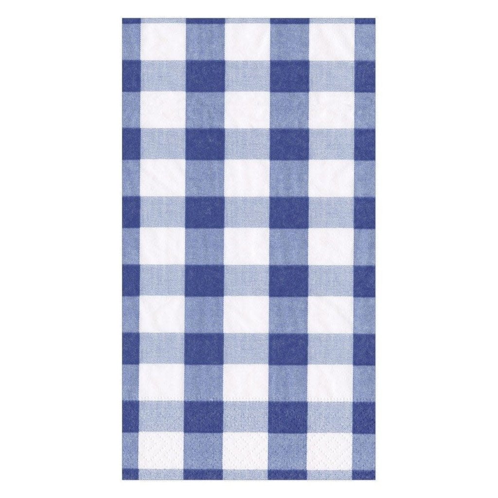 17070G Gingham Blue Guest Towel