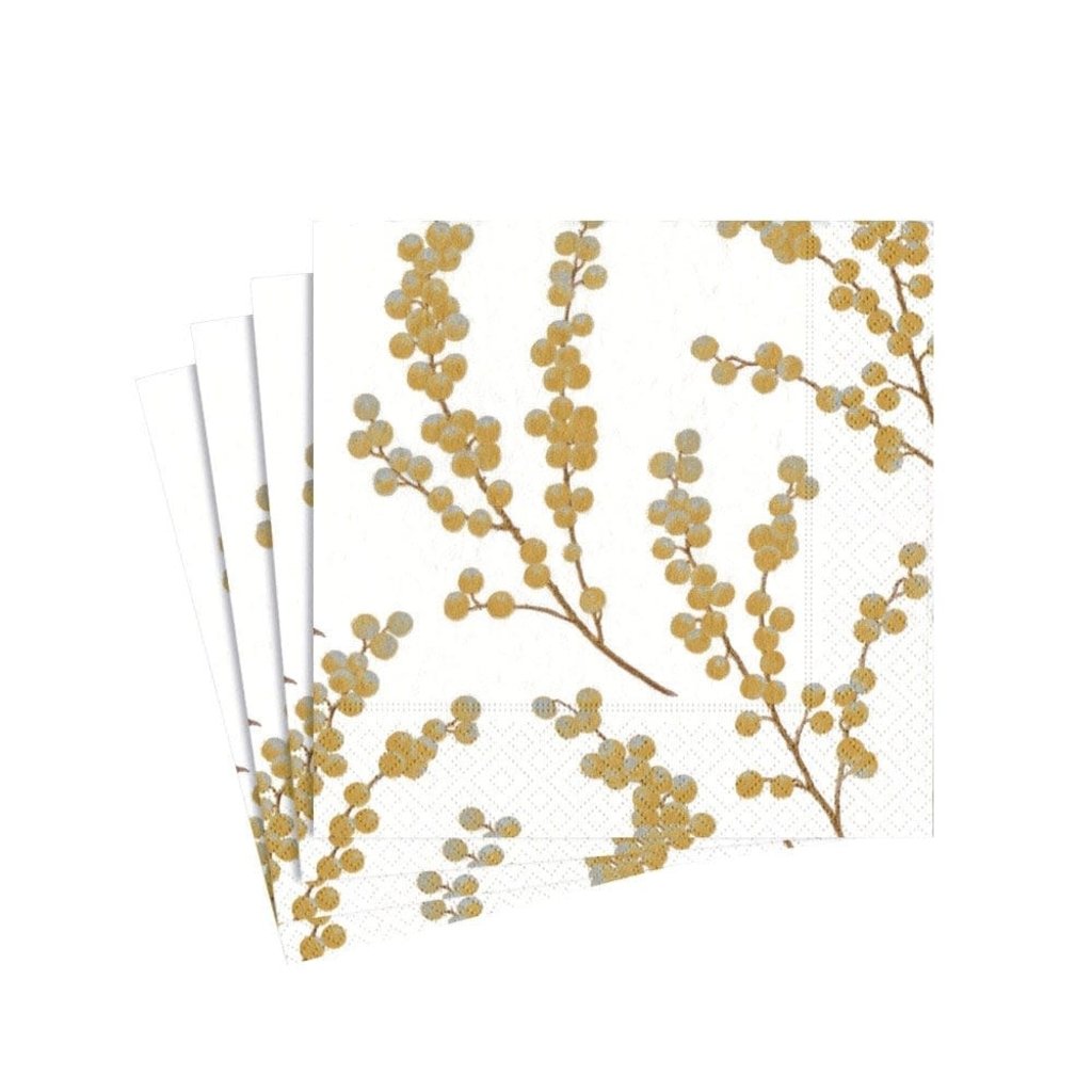 5724c berry branches white/gold