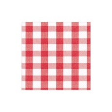 17071C Gingham Red Cocktail Napkin