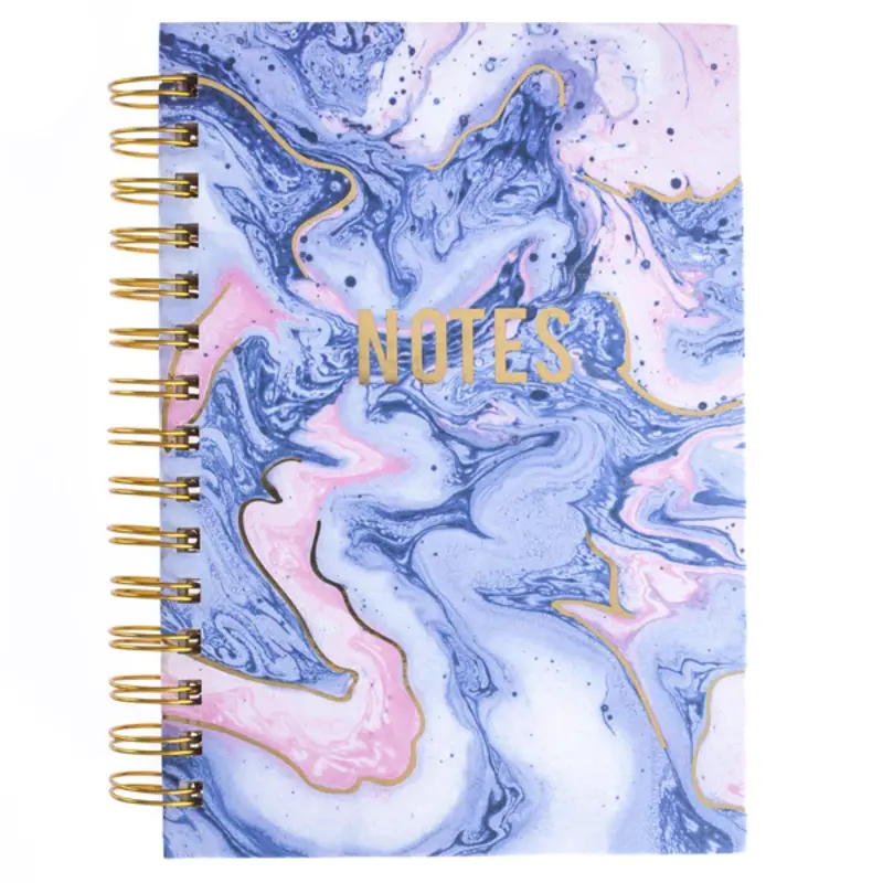 Blush & Blue Marble Hardbound Journal