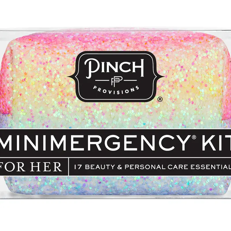 Hologram Minimergency Kit Rainbow Glitter