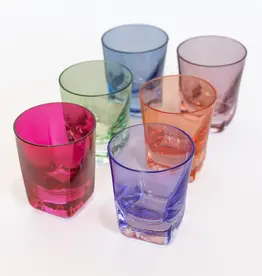 Estelle Colored Glass Estelle  Colored Shot Glasses (Set of 6)
