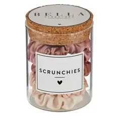 N2669 Lg Satin Scrunchies Jar Bluh