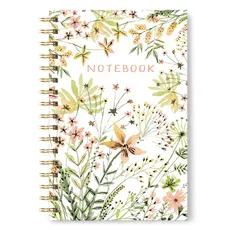 SJ147 Wildflowers Medium Spiral Notebook