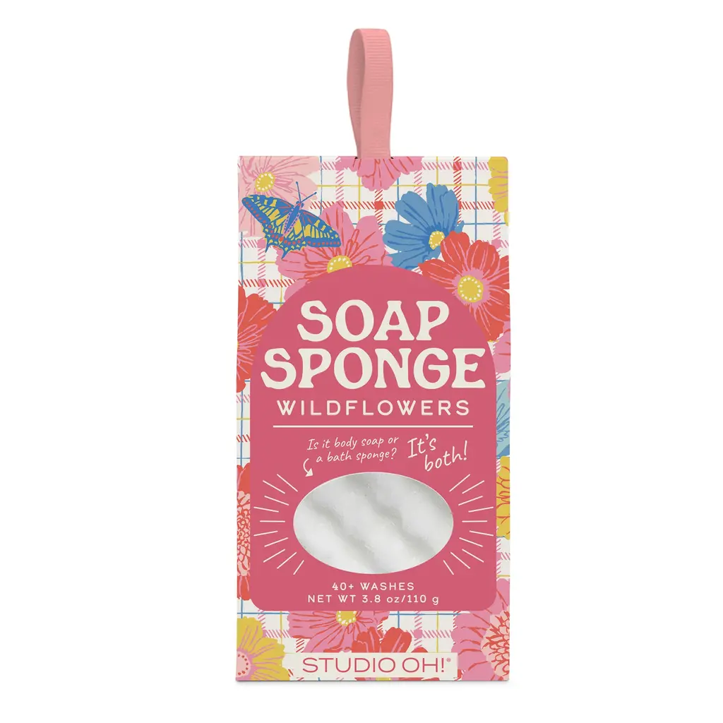 SPS03 Plaid Blossoms Soap Sponge