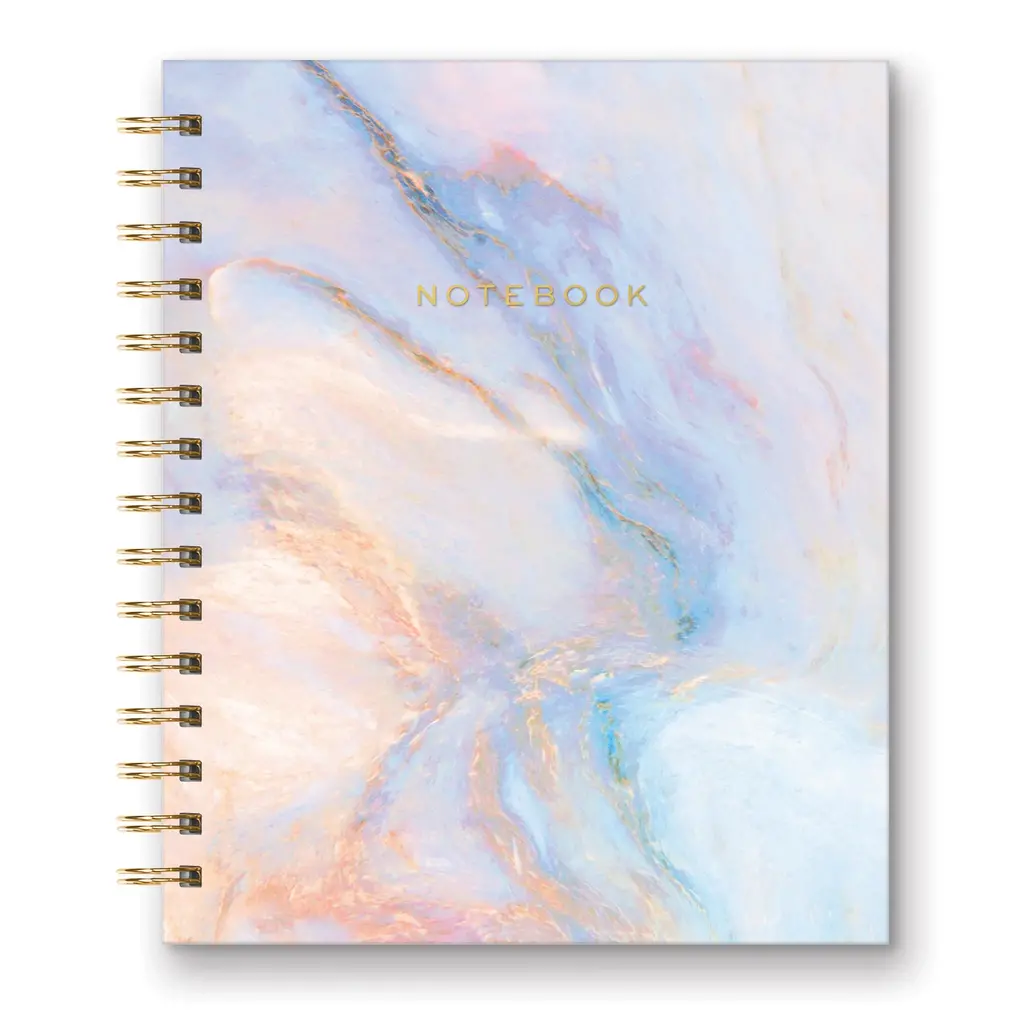 TBJ04 swirled Marble Tabbed Spiral Notebook