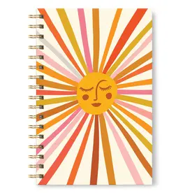 Retro Sunshine Medium Spiral Notebook