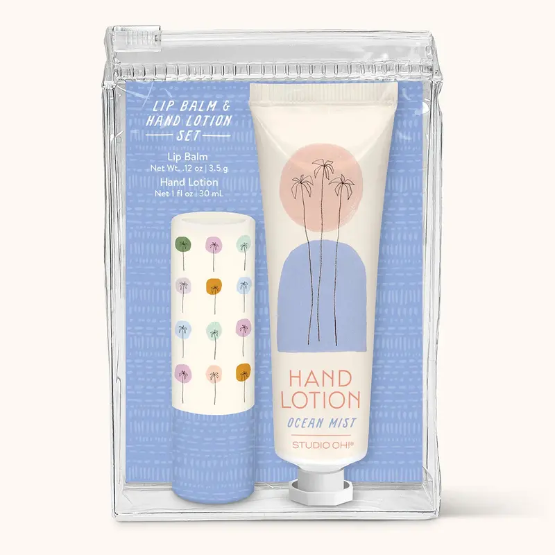 Dotted Palms Lip Balm & Hand Lotion Set