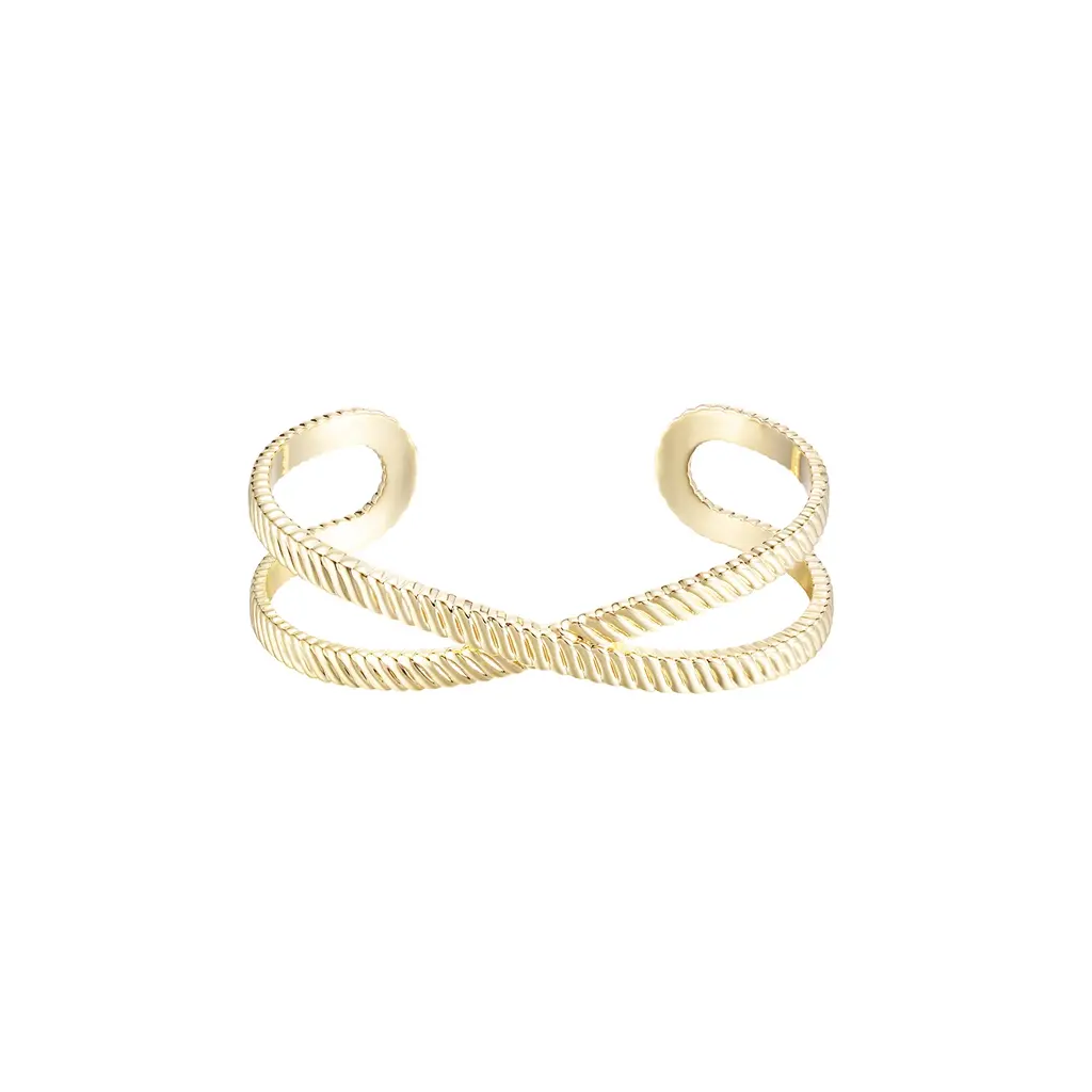 237-G Eclipse Cuff Bracelet - Gold