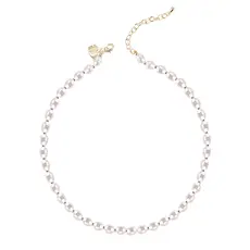181-S Pearl Layering Necklace-Silver