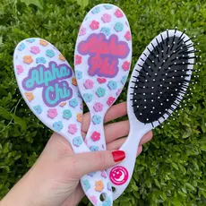 Sorority Floral Hairbrush