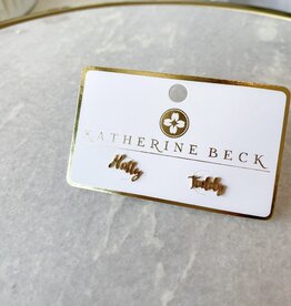 Hotty Toddy Gold Stud Earrings