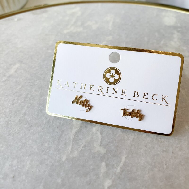 Hotty Toddy Gold Stud Earrings