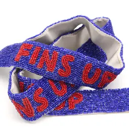 Ole Miss Beaded Purse Strap - Navy/Red