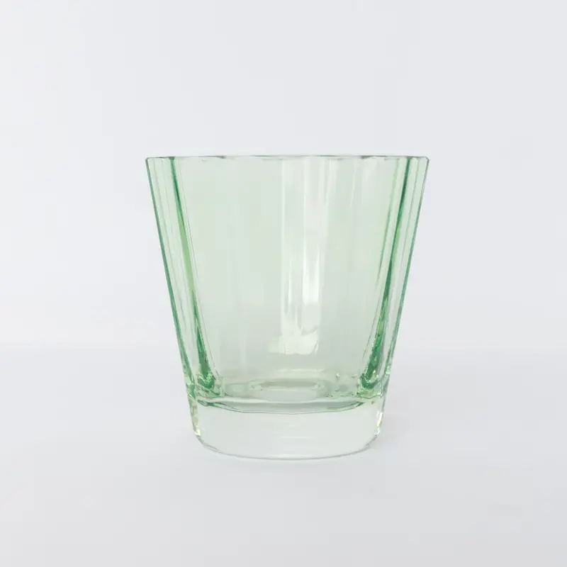 Estelle Colored Glass Mint Green  Sunday Low Ball