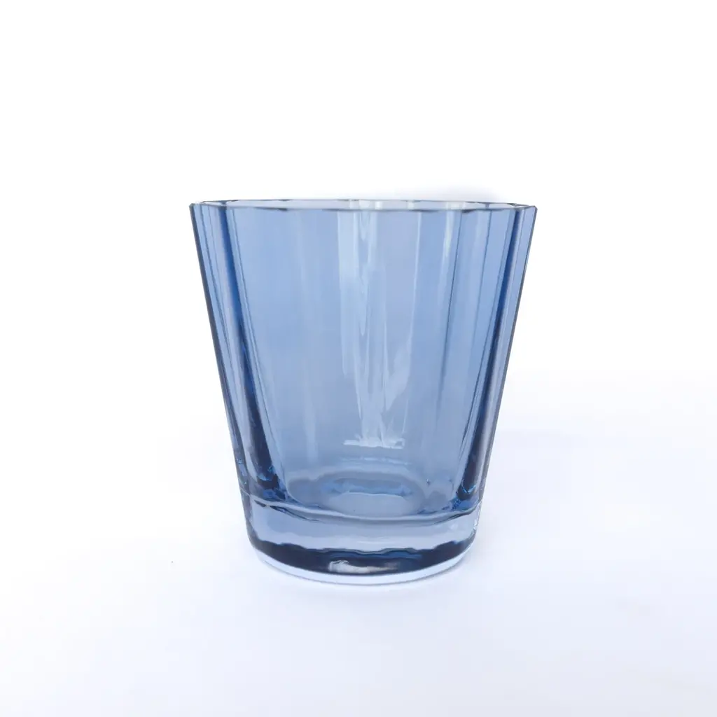 Estelle Colored Glass Cobalt Blue Sunday Low Ball