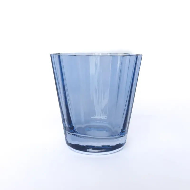 Estelle Colored Glass Cobalt Blue Sunday Low Ball
