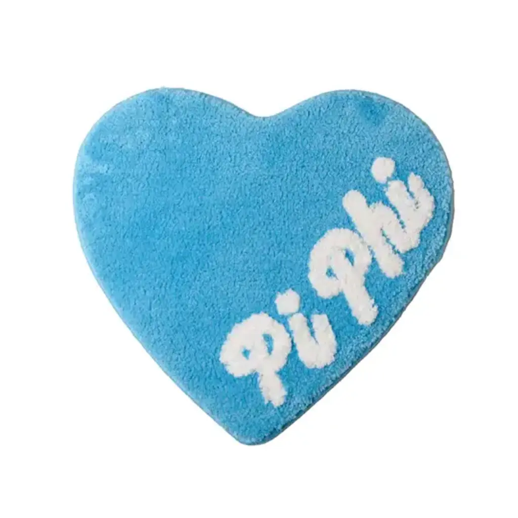 Sorority Heart Shaped Mini Rug