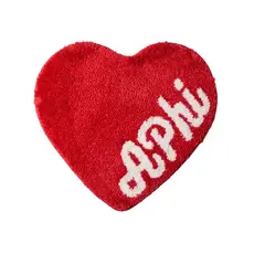 Sorority Heart Shaped Mini Rug