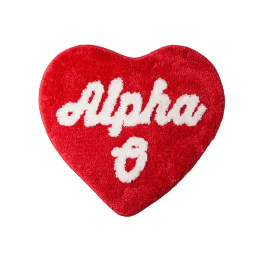 Sorority Heart Shaped Mini Rug