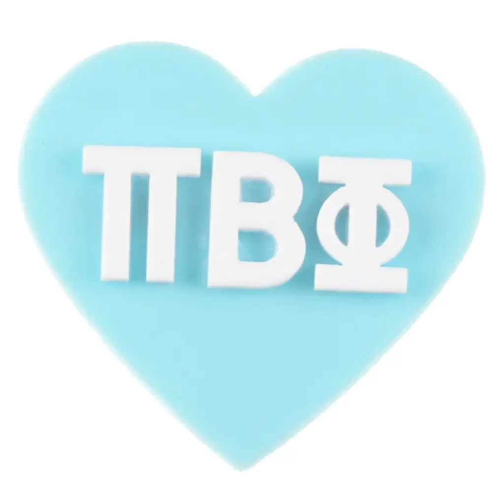 Sorority Acrylic Heart Pin