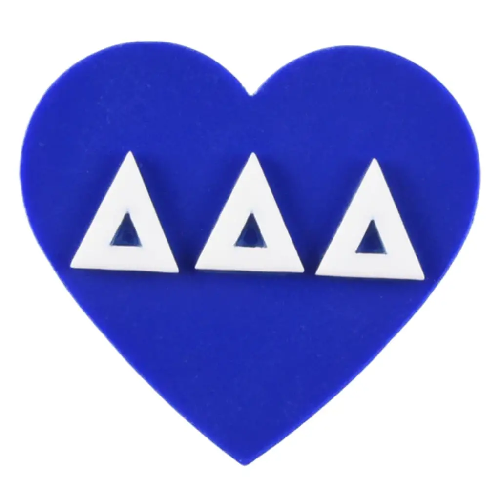 Sorority Acrylic Heart Pin