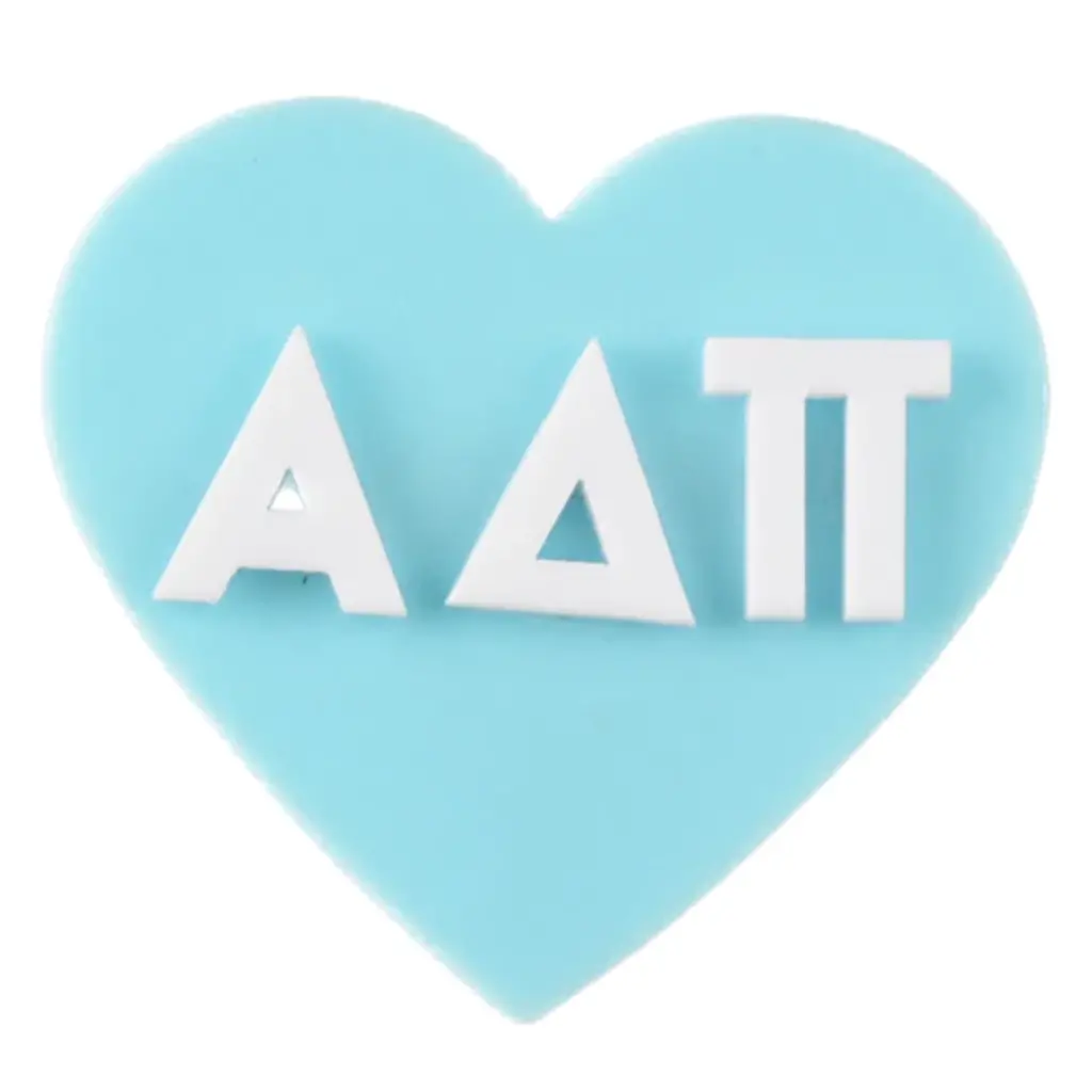 Sorority Acrylic Heart Pin