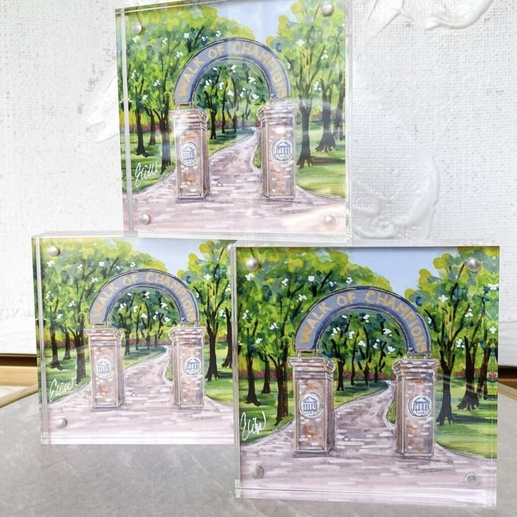 Ole Miss Landmark Acrylic Block