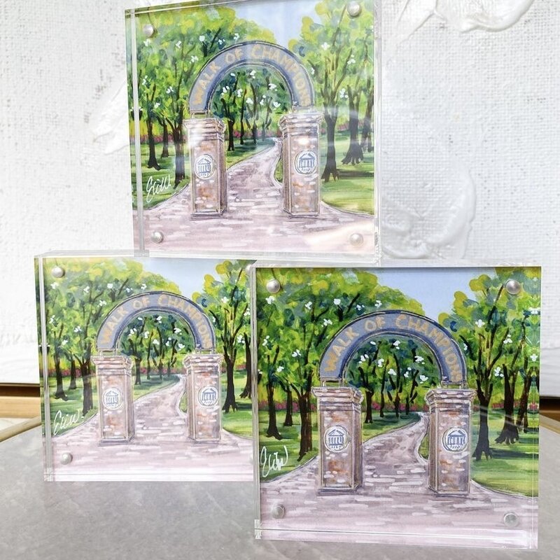 Ole Miss Landmark Acrylic Block