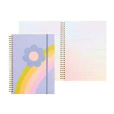 Rainbow Flower Notebook