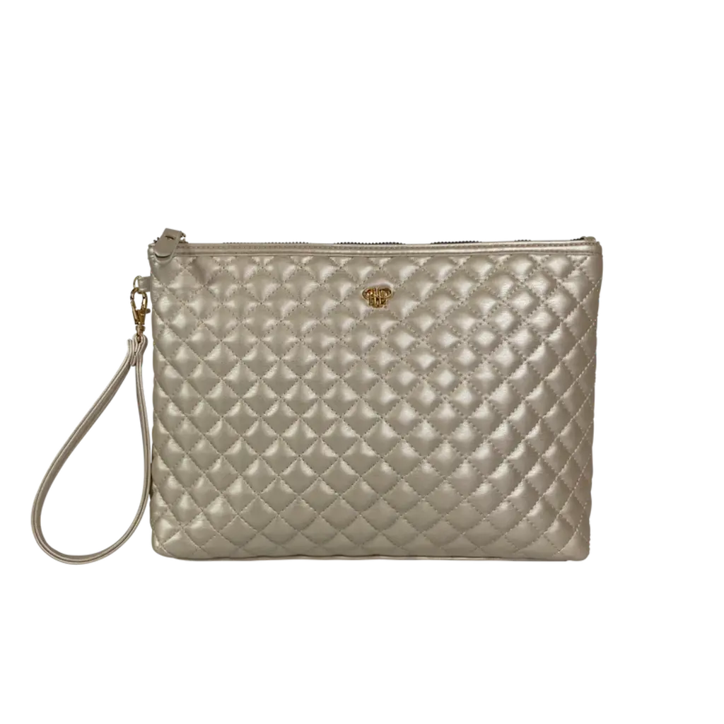 SMK04WG Sm Makeup Case - Pearl Quilted