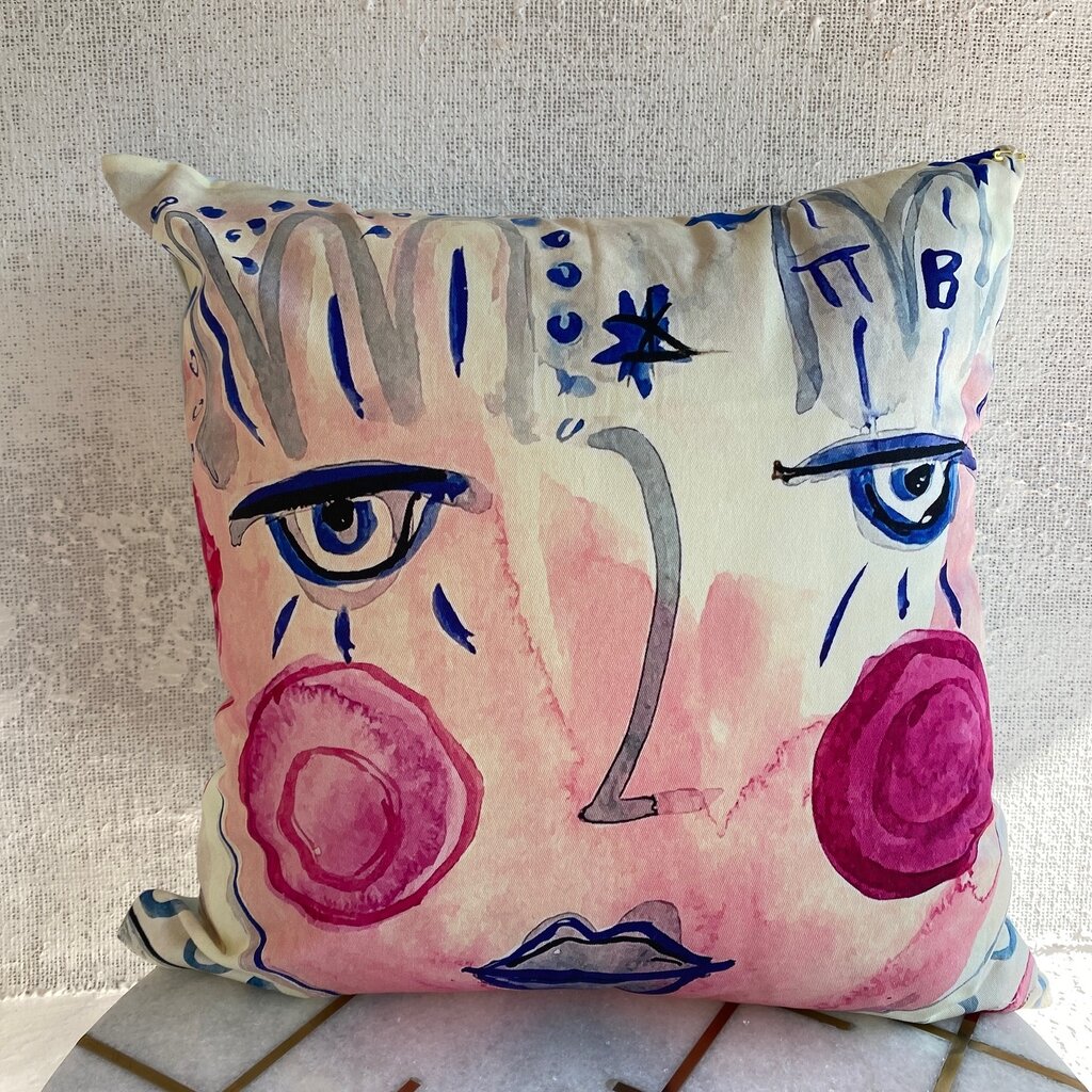 Sister Face Pillow 18x18