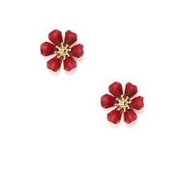 Refined Lily Stud Earring - RED