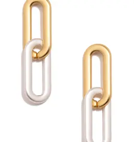 Cable Link Drop Earrings - MG/MS