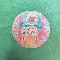 Sorority Disco Girl Sticker