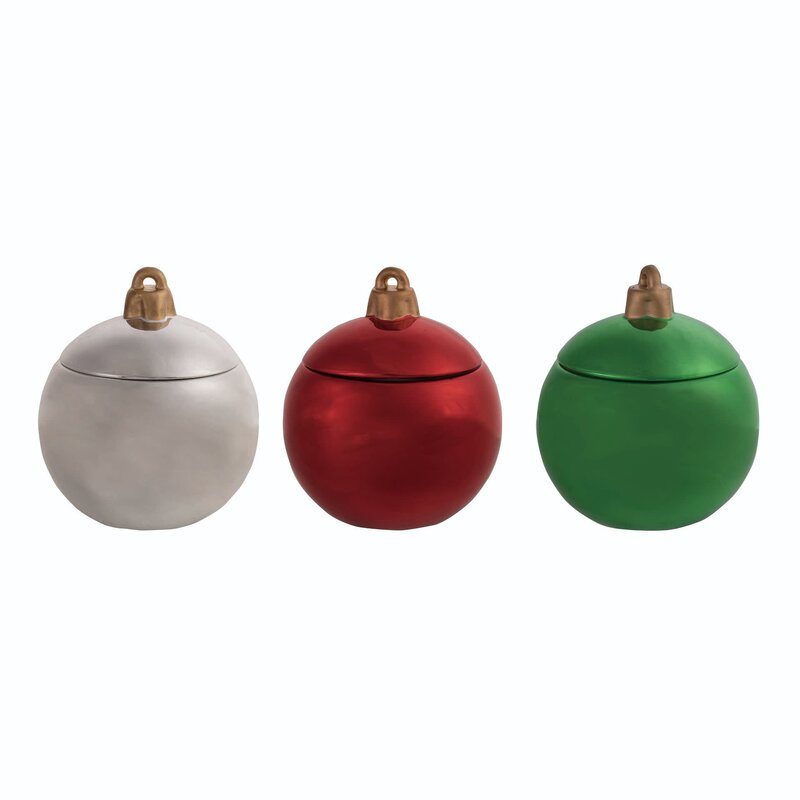 Cer Ornament Container