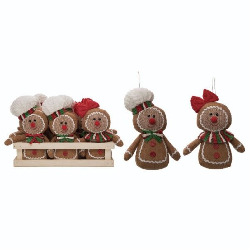 Plush Gingerbread Ornaments