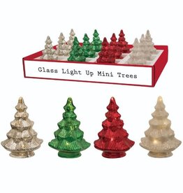 Glass Light Up Mini Tree