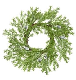 Evergreen with Pinecones Wreath