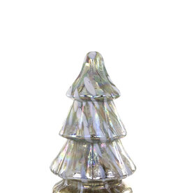 MOTTLED GLASS TREE-SILVER SMALL