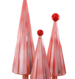 Cody Foster & Co PLEATED TREE - PINK RED 9.25IN