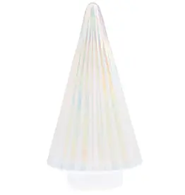 Fluted Mercury Glass Tree Iridescent Pearl Medium