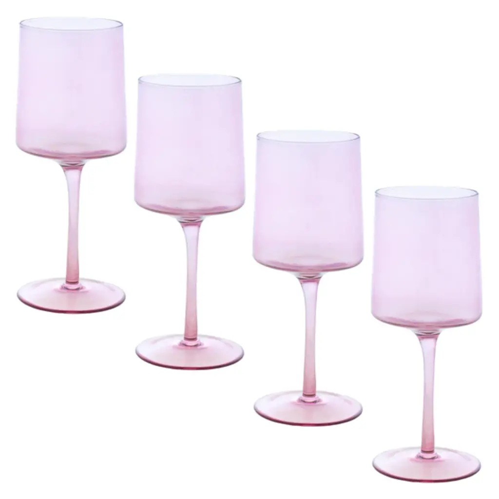 Mid Century Wine Glass Lilac