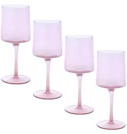 Mid Century Wine Glass Lilac
