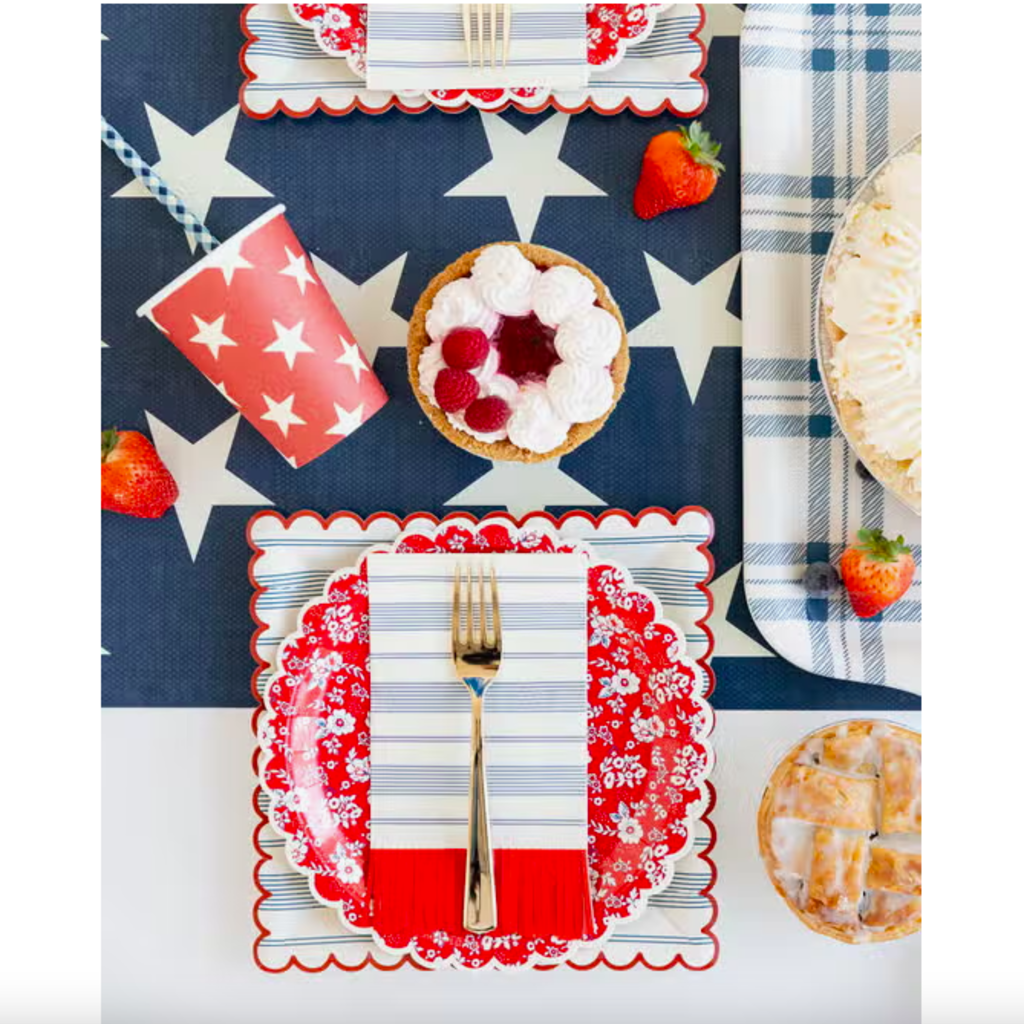 Blue Star Table Runner