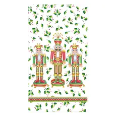 Caspari Nutcracker Christmas Guest Towel