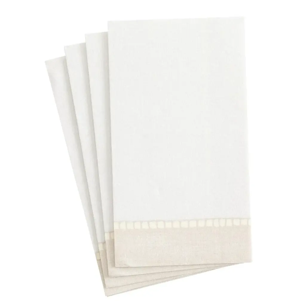 4780gg Guest Towels Airlaid - Linen Natural - Paper Linen