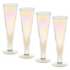 CATALINA FOOTED CHAMPAGNE FLUE IRIDESCENT