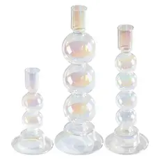Valencia Candle Holder Clear Luster Medium