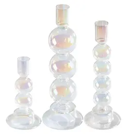 Valencia Candle Holder Clear Luster Medium